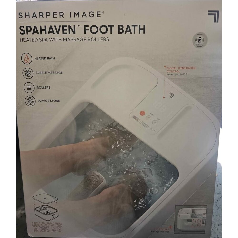 Sharper Image- Spahaven Heated Foot Bath – BRAND NEW - Picture 2 of 4